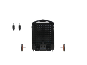 Katlanır servis arabası alet kutusu alışveriş arabaları platformu alışveriş sepeti tekerlekler ile 2 seviyeleri katlanabilir alışveriş sepeti 4 tekerlekler - Product Image 3