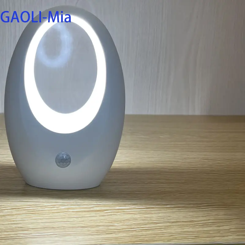 Lámpara LED portátil con sensor de movimiento para escritorio de niños, luz nocturna para guardería, batería, mesita de noche, ayuda al sueño, luz de inducción