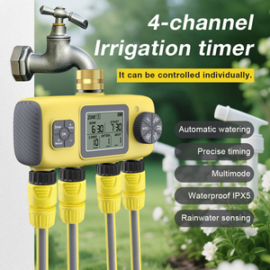<strong>2025</strong> New Digital Water <strong>Timer</strong> Irrigation Controller Timed Water Device 4 Outlets Intelligent Garden Watering Irrigation System - Product Image 2