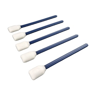 50Pcs Flat Head Rod Lint Free Electronics Cleanroom Foam <strong>Swabs</strong>