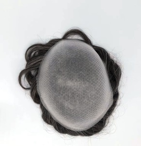 Yeni varış kendinden yapışkanlı v-döngü erkek saç değiştirme 100% insan hint saç peruk kullanılabilir ve tekrar tekrar yıkanabilir - Product Image 5