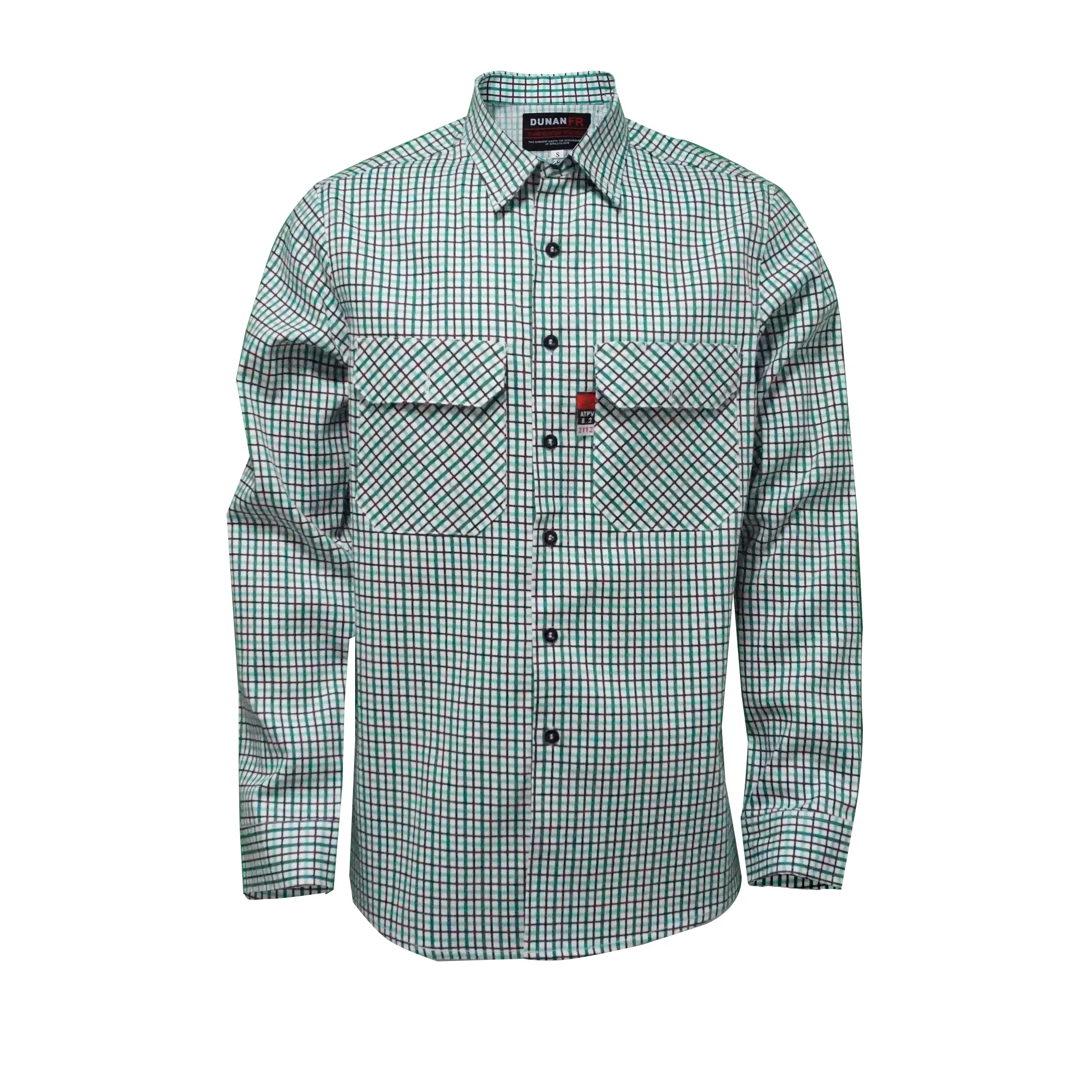 Camisa para trabalho europeu, camisa original 88% 12% nylon fr t resistente a chama de algodão à prova de incêndio