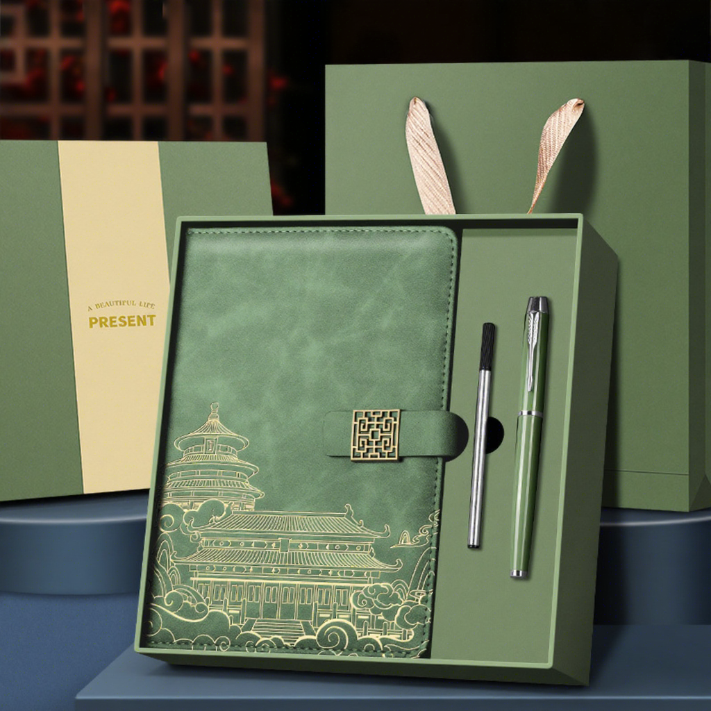 Recambio de bolígrafo a5 matcha verde-metal