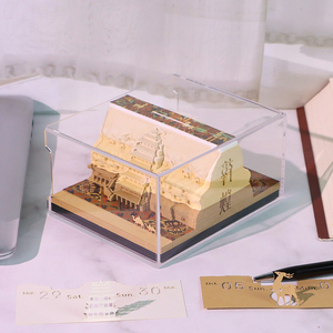 Cá nhân giấy nghệ thuật mô hình 3D Memo Pad tùy chỉnh in dính Lưu ý Du Lịch Thu hút quà lưu niệm Memo pad với đôi bên - Product Image 3