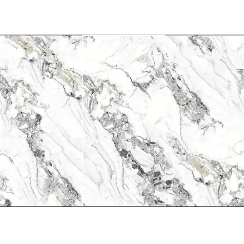 Laço branco de boa qualidade 1200*2700*6mm, superfície de mármore porcelana polido azulejos slab