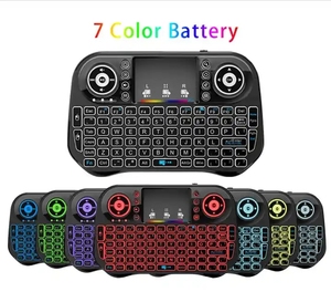 Venta al por mayor de fábrica 2,4G BT teclado i10 Air mouse 7 colores mini Teclado retroiluminado mouse con touchpad funciona para Android PC - Product Image 4