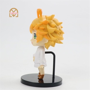 Figuras de YMJ 4 adet/takım söz vermeyen Emma Chibi PVC Model oyuncaklar çocuk hediye anime figürü aksiyon figürleri