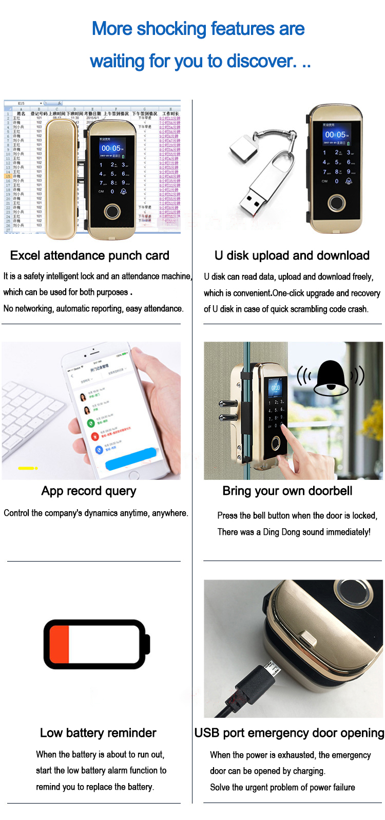Smart glass door fingerprint lock password APP digital data entry from home lock 2022 digital lock guangdong candado inteligente