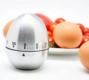 Food Grade Stainless Steel Egg Shaped <strong>Timer</strong> Simple Operation Mechanical Rotating Measurable <strong>Exact</strong> <strong>Timer</strong> - Product Image 5