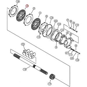 Brake <strong>Disc</strong> 237021A1 for Backhoe Loaders Forklifts 570LXT 570MXT 580L 580M 580SL 580SM 585G 586G