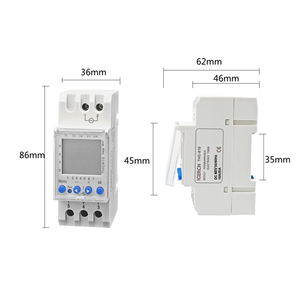 48V DC interruttore a tempo di THC-810 controllo 16amp relè Timer 24 ore 7 giorni di programmazione automatica con sei lingue sei Langauages - Product Image 3