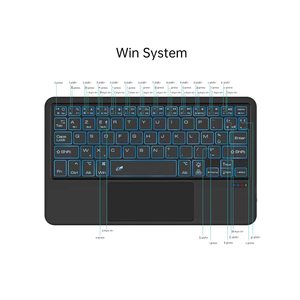 AZERT tastiera di proiezione con Layout francese per Lenovo M10 Plus con Touchpad e M10 HD custodia per Tablet da 10.1 pollici