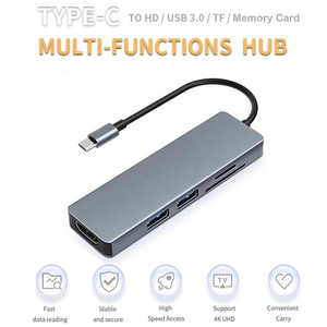 Custom Logo 5 in 1 USB3.0 Docking Station 5-Port <strong>Adapter</strong> Charging USB Hubs for <strong>Computer</strong> - Product Image 2