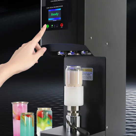 Lata semiautomática de aluminio para bebidas y latas de PET, máquina selladora de latas para zumo y refrescos