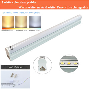 T5 entegre LED tüp ışık 3-renk değiştirilebilir 18W güç sıcak beyaz CCT 4ft alüminyum gövde ofis uygulaması için - Product Image 2