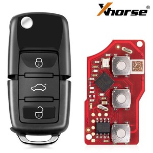 2024 Xhorse XKB520EN chiave remota filo di seconda generazione VW B5 Flip 3 pulsanti supporta la programmazione Wireless chiave intelligente universale - Product Image 2