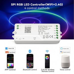 DC5V 24V RGBIC Tuya приложение WIFI светодиодный контроллер для адресуемых RGB пиксельных полосок умный дом - Product Image 2