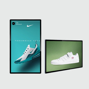 Shenzhen fabricante OEM ODM 100 pulgadas Smart Touch Android Mirror Smart Signage con sensor de movimiento equipo de Visualización de publicidad