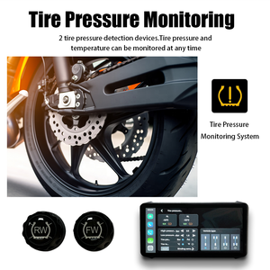 XZX 6.1 "摩托车全球定位系统导航器，带双摄像头安卓自动/CarPlay支持仪表板安装便携式系统-1年保修 - Product Image 4