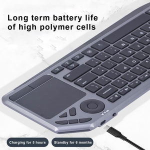 Teclado retroiluminado con diseño alemán recargable, teclado inalámbrico con control remoto Azerty con teclado español para Android TV - Product Image 3