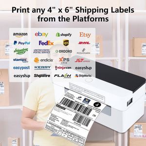 XP-D463B BT USB Shipping Label <strong>Printer</strong> Address Thermal Label <strong>Printer</strong> 4X6 Barcode <strong>Printer</strong> High Speed Label Maker - Product Image 4