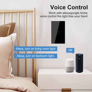 Us Standard Alexa Voice Wifi Phone Control on Off Panel <strong>Timer</strong> Led <strong>Light</strong> Waterproof Touch <strong>Sensor</strong> 4 Gang Smart Home <strong>Switch</strong>