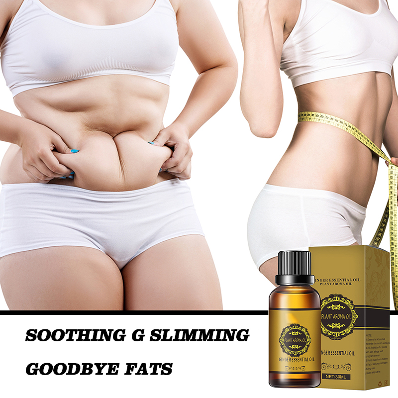 2022 belly drainage premium ginger slimming essential oil natural slimming oil fat burning weight loss