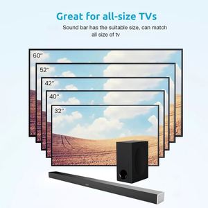 工厂OEM制造商定制80w Aux Hdmi无线音箱，带低音炮音箱，用于家庭电视 - Product Image 4
