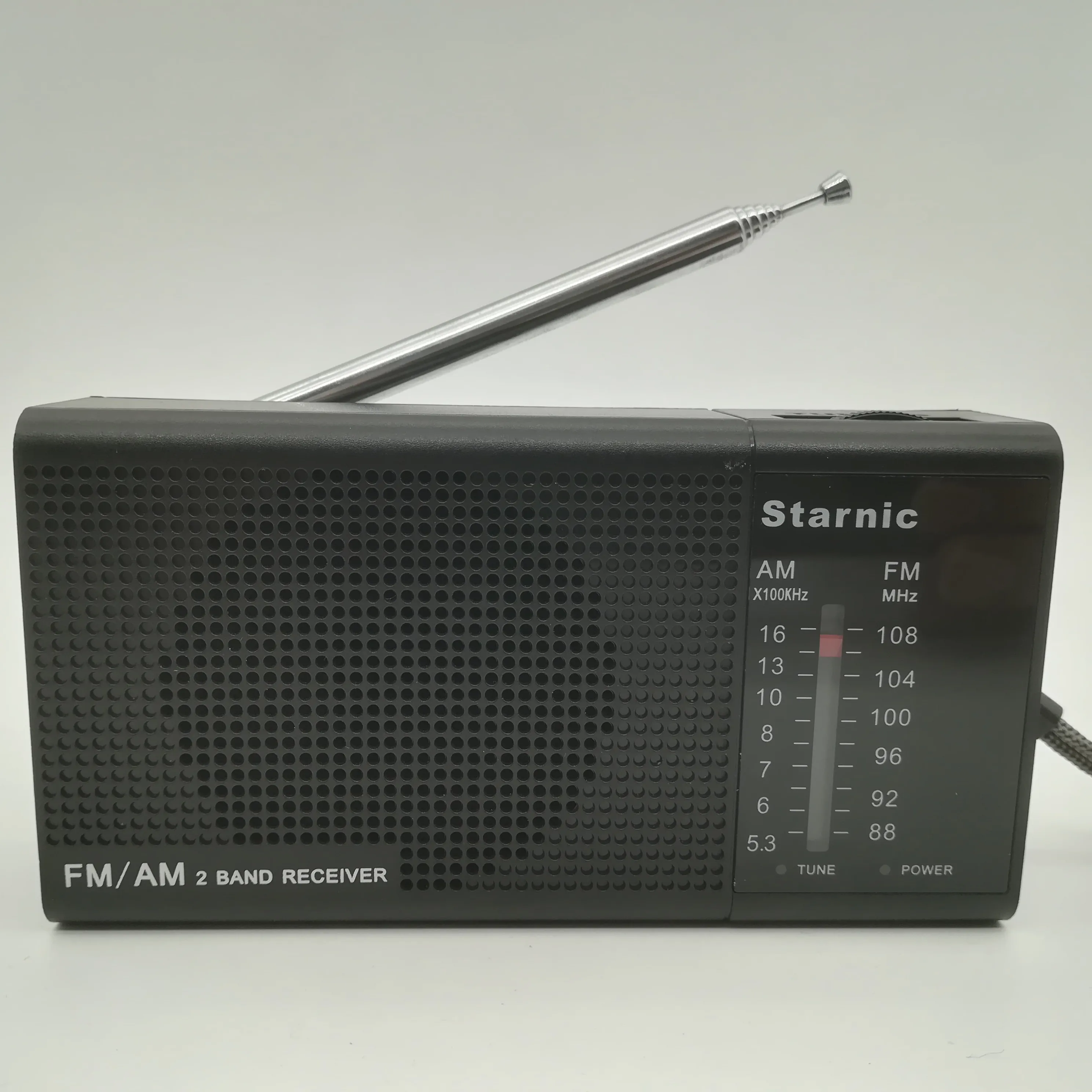 Yüksek hassasiyetli dünya alıcısı FM AM 2 band mini/cep kısa dalga analog radyo
