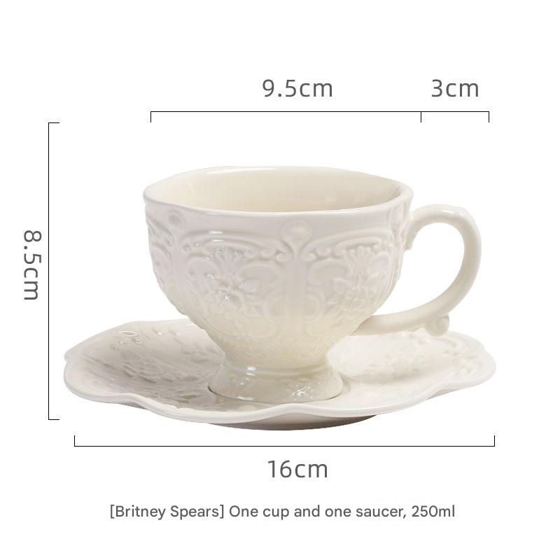 White Britney Cup + Saucer