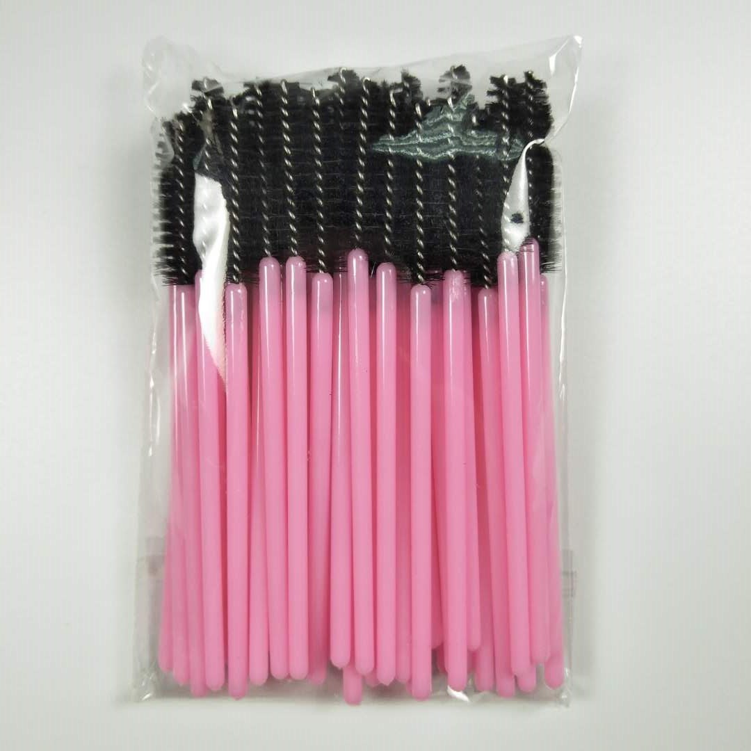 Pink handle black hair