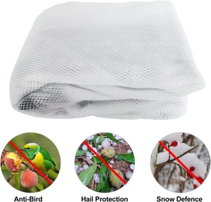 Red de jardín para cubierta de insectos e insectos para pájaros, mosquitera de tela de malla blanca de varios tamaños para protección de frutas y verduras
