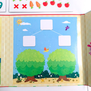 Bébé apprentissage jouets éducatifs 1-10 alphabet arithmétique livre d'autocollants cognitifs jouets magnétiques livre calme - Product Image 5