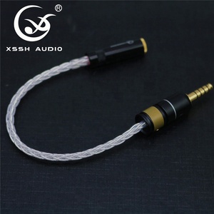 Aux <strong>Line</strong> Wire Cords YIVO XSSH DIY OEM HIFI OCCC-AG 4.4mm Female to 3.5mm Male Adapter Cables <strong>Headphone</strong> Earphone Extension Cable - Product Image 3