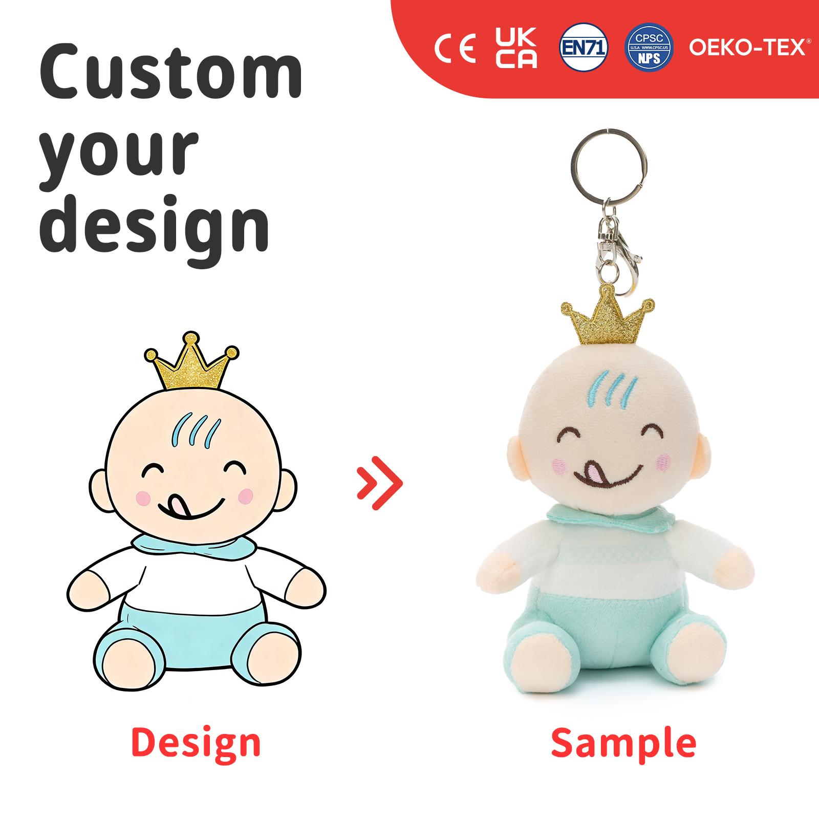 Poupée en peluche personnalisée