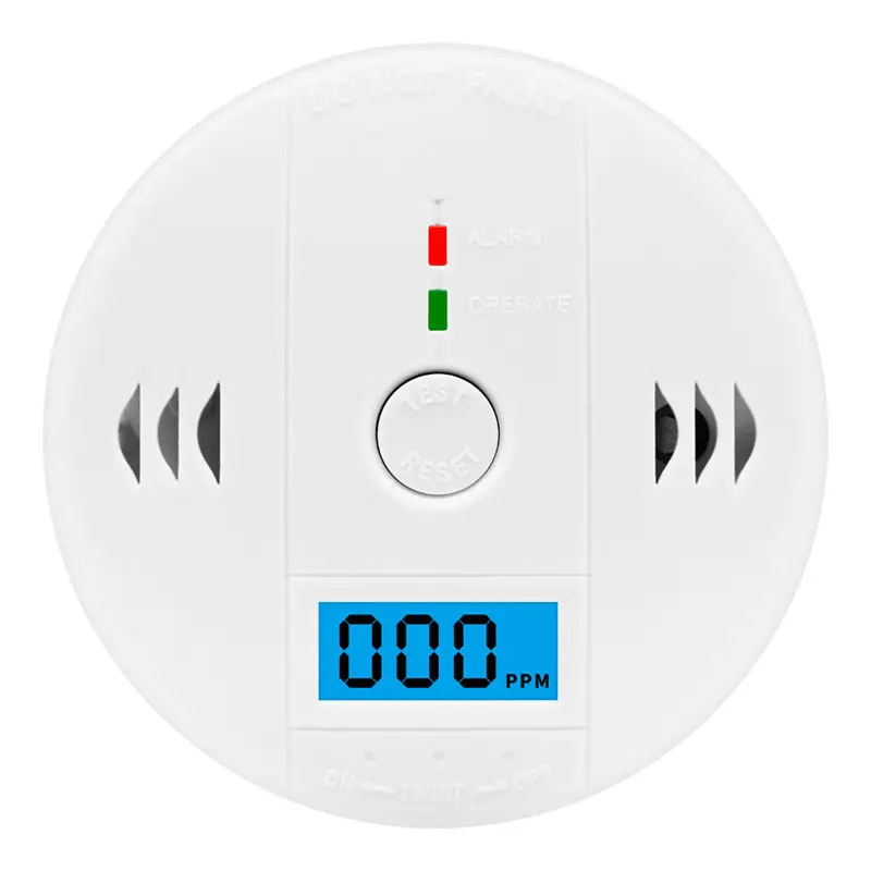 LCD CO Sensor Work alone Built-in 85dB siren sound Independent Carbon Monoxide Poisoning Warning Alarm Detector Wholesale