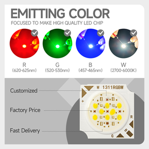 4-in-1 RGBW <span class=keywords><strong>COB</strong></span> <span class=keywords><strong>LED</strong></span> 10 Wát cường độ cao đa màu <span class=keywords><strong>COB</strong></span> <span class=keywords><strong>LED</strong></span> chip cho chiếu sáng thông minh & trang trí - Product Image 6