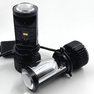 T9 güçlü parlaklık LED far ampulü ile MINI Lens projektör Canbus yüksek düşük ışın ile 150W 24000LM H4 - Product Image 3