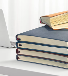 Cuaderno clásico de tapa dura de lino con impresión personalizada, cuaderno de notas con logotipo personalizado A4, A5 y A6 - Product Image 2