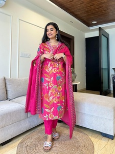 Yashvi棉Kurti裤Dupatta套装时尚的颈部设计是完美舒适的郊游和日常美丽的dupatta - Product Image 6