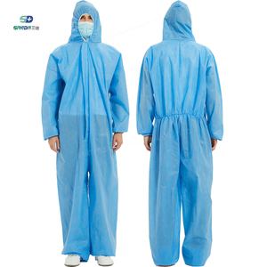 PP PE SMS SFSラミネート加工マイクロホール防水作業服使い捨て大人用カバーオール医療用