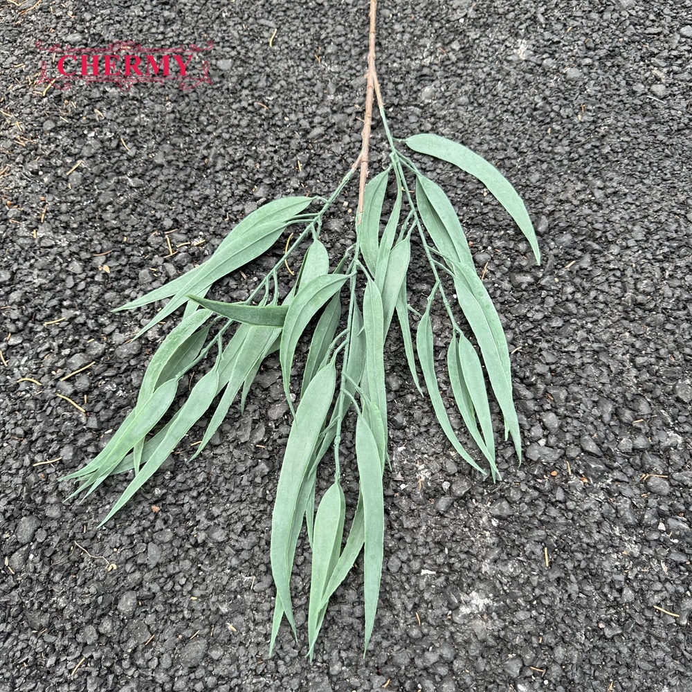 #Plante verte 8 feuilles d'eucalyptus - 78 cm