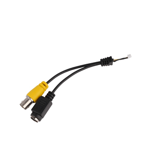 Özel Y kablo Molex/JST 9 Pin 4Pin Mini Din araba kamera kablosu 9 Pin konnektör RCA AV kablosu - Product Image 1