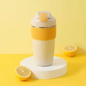 2 in 1ドリンク350ml 480mlステンレス鋼真空再利用可能マグオフィス外タンブラードリンクストローとコーヒースパウト付き - Product Image 3
