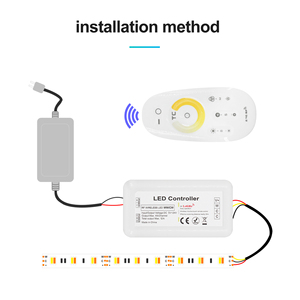 Vendita calda Full Touch DC12V 24V 18A telecomando singolo colore CCT RGB RGBW LED Controller per LED Strip - Product Image 6