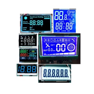 Wide Viewing Angle Customized <strong>Large</strong> Size <strong>LCD</strong> <strong>Display</strong> <strong>7</strong> <strong>Segment</strong> Module COB Blue Color Background Custom HTN <strong>LCD</strong> For Water Meter - Product Image 1