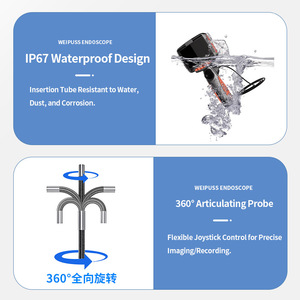 Chất lượng cao 1.8 mét probe sem loạt Mini nội soi wifi được xây dựng trong màn hình video hiệu quả công cụ với CMOS cảm biến và SD dữ liệu thẻ - Product Image 4