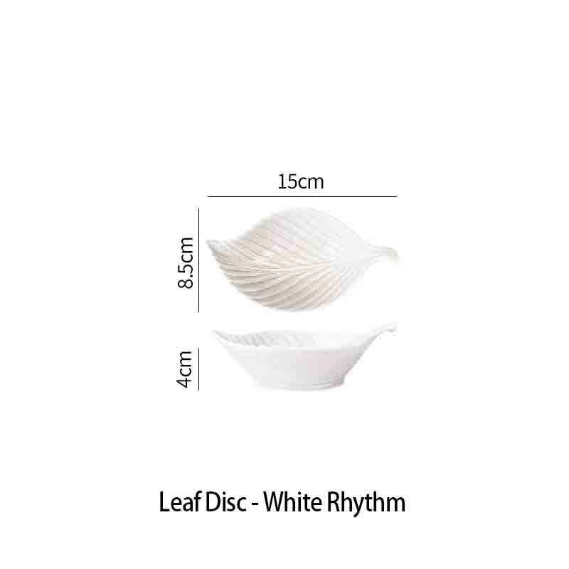 Disque de feuille - Rythme blanc