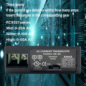 電流変換器AC0-50A電流送信機、FCS521-SD-5V電流変換器送信機変圧器センサー - Product Image 5