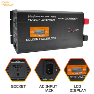 Inversor de onda sinusoidal pura de 3000W con cargador Salida múltiple de CC y CA Personalizable Admite Entrada de frecuencia DC12V de 50Hz y 60Hz OEM - Product Image 3
